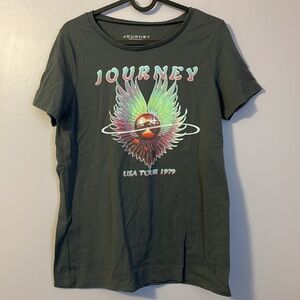 Journey Graphic USA Tour 1979 Band T-shirt Gray size M